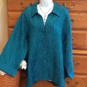 Drapers & Damon’s Teal Blouse NWT